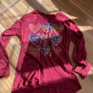 Long Sleeve RoeBuck & Co. Hearts Shirt